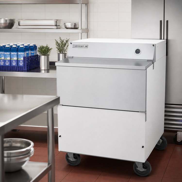Product image #2 for Beverage-Air SMF34HC-1-W 34-Inch Single-Access Forced-Air School Milk Cooler, White