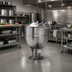 Thumbnail image #2 for Legion LP-20 20 Gallon Stationary Direct Steam Kettle, 2/3 Jacketed, Pedestal Mounted
