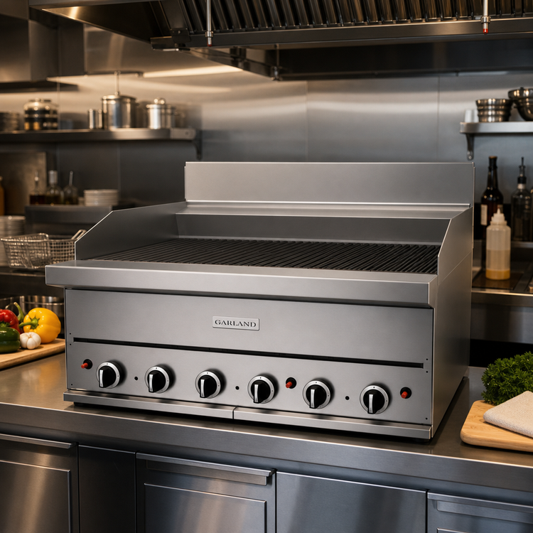 Product image #2 for Garland GF Starfire Pro GF Sentry Flame Failure Series 36-Inch Countertop Gas Ceramic Briquette Charbroiler
