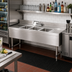 Thumbnail image #2 for Advance Tabco Underbar Basics™ 96-Inch 3-Compartment Stainless Steel Bar Sink Unit with Deck-Mount Faucet and Dual Drainboards