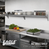 Thumbnail image #2 for Eagle Group 84 Inch Wall-Mounted Stainless Steel Shelf, 10 Inch Deep, 14 Gauge 304