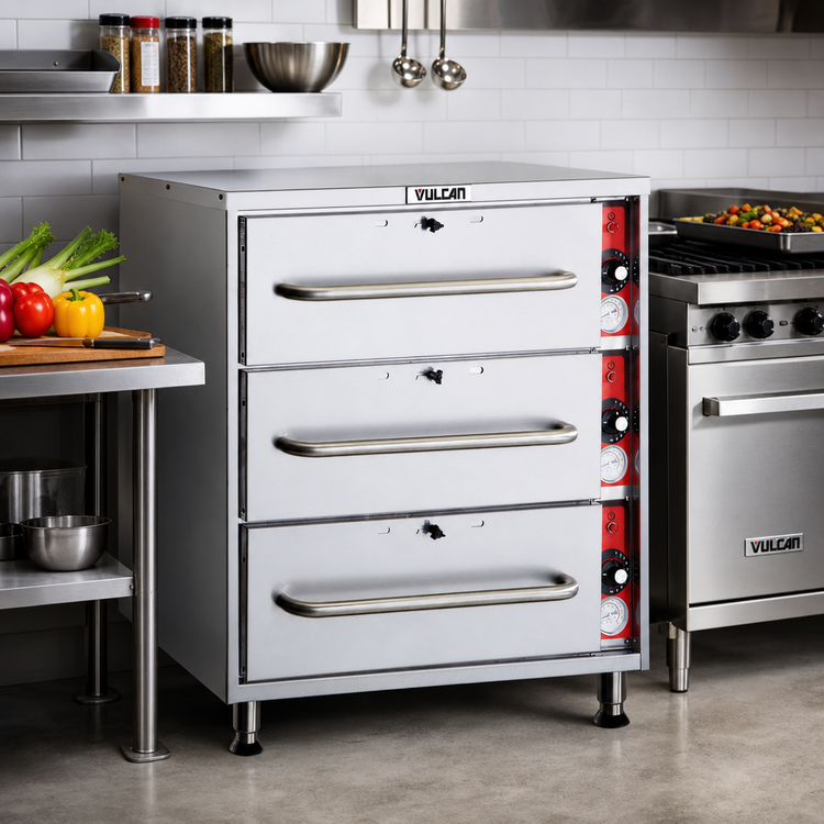 Product image #2 for Vulcan Quick Ship Platinum 3-Drawer Freestanding Warming Drawer