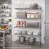 Thumbnail image #2 for Metro Super Erecta Add-On Wire Shelving Unit, 30W x 24D x 74H, 5 Shelves, Brite Finish