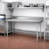 Thumbnail image #2 for Eagle Group 72-Inch x 30-Inch Straight Clean Dish Table, Left-to-Right, 8-Inch Backsplash