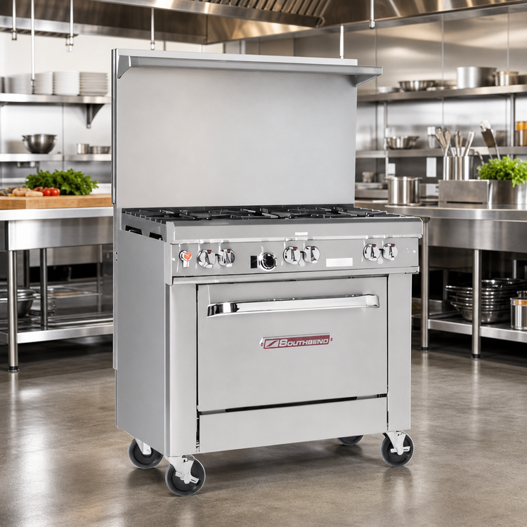 Product image #2 for Southbend Ultimate 36-Inch Gas Restaurant Range with 5 Open Burners and Standard Oven