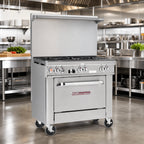 Thumbnail image #2 for Southbend (Middleby) Ultimate 4366D 36-Inch Commercial Gas Range with 5 Open Burners, Standard Oven, Stainless Steel, 224,000 BTU