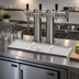 Thumbnail image #2 for Perlick C18000 Series 27-Inch Surface-Mount Drip Tray with Glass Rinser for Brew Pipe Towers
