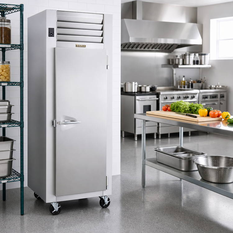 Product image #2 for Traulsen Spec-Line 24-Inch Wide Remote Reach-In Freezer with Half-Height Solid Doors, 17.7 Cu. Ft.