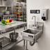 Thumbnail image #3 for Eagle Group 2200 Series Hand Wash Sink with Faucet and Drain, 10 x 14 x 5 Inch