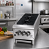 Thumbnail image #2 for Jade Supreme 12-Inch Wide Floor Model Gas Hot Plate with 3 Open Burners