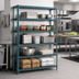 Thumbnail image #2 for EagleGard 5-Tier Add-On Wire Shelving Unit, 60W x 24D x 86H, Blue-Green Hybrid Epoxy Finish