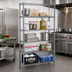 Thumbnail image #3 for Quantum 30-Inch W x 24-Inch D x 86-Inch H Gray Epoxy Wire Shelving Starter Kit with 5 Shelves