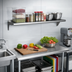 Thumbnail image #2 for Eagle Group 84-Inch x 10-Inch Wall-Mounted Shelf, 16 Gauge Type 430 Stainless Steel
