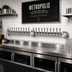 Thumbnail image #2 for Metropolis 20-Faucet Wall-Mount Glycol-Cooled Draft Beer Tower, Polished Stainless Steel