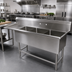 Thumbnail image #2 for John Boos Pro-Bowl 3-Compartment Sink with Left Drainboard, 24 x 24 x 12 Bowls, 16-Gauge Stainless Steel
