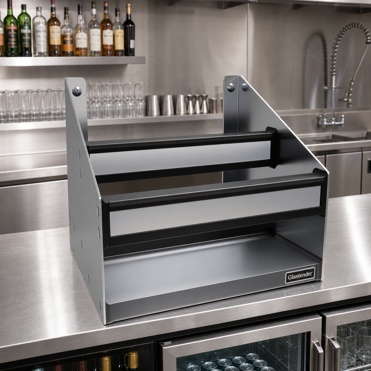 Product image #2 for Glastender DSR-12 12-Inch Double Stainless Steel Speed Rail