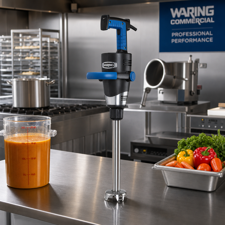 Product image #2 for Waring Big Stix EvolutionX Heavy-Duty Variable-Speed Immersion Blender with 14-Inch Shaft, 60-Quart Capacity