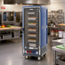 Thumbnail image #2 for Metro C5 3 Series Full-Height Mobile Low Wattage Heated Holding Cabinet with Clear Polycarbonate Door, Fixed Wire Slides, Blue Insulation Armour