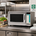Thumbnail image #3 for Sharp Express Defrost R-21LTF Medium Duty Countertop Commercial Microwave Oven, 1.0 Cu. Ft., 1000W, Stainless Steel