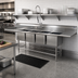 Thumbnail image #2 for Eagle Spec-Master FN Series Four-Compartment Stainless Steel Sink with Dual 30-Inch Drainboards, 132W x 27D