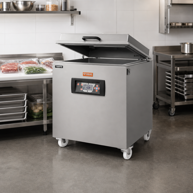 Product image #2 for Trento Turbovac M80 Mobile Single-Chamber Floor Model Vacuum Packaging Machine