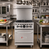 Thumbnail image #3 for Wolf WX Series 24-Inch Stainless Steel 4-Burner Natural Gas Restaurant Range with Oven Base