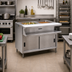 Thumbnail image #2 for Spec-Master Sealed Well Electric Hot Food Table with Sliding Doors, 2 Wells, 33 Inch Wide, 120V