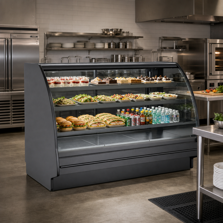 Product image #2 for Fusion Curved Glass Refrigerated Service Case, 99-3/4-Inch Wide, Remote DX