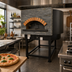 Thumbnail image #2 for Univex Artisan Stone Hearth Round Gas Pizza Dome Oven, 55-1/8 Inch Chamber, 11 x 12-Inch Pizza Capacity