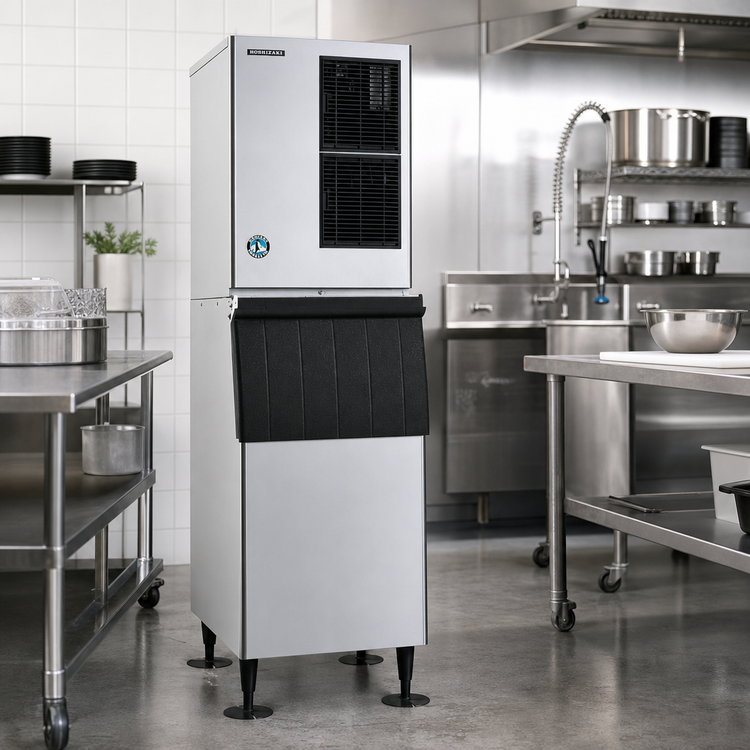 Product image #2 for Hoshizaki Cube-Style Air-Cooled Remote Ice Maker, 30 Inch Wide, 927 lb/Day