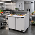 Thumbnail image #2 for Kool-It Signature 48-Inch Two-Section Double Door Mega Top Sandwich / Salad Prep Table