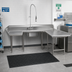 Thumbnail image #2 for Advance Tabco U-Shaped Right-To-Left Soiled Dishtable with Pre-Rinse Sink, 108 x 84 Inches