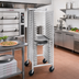 Thumbnail image #2 for Channel Manufacturing Full-Size Aluminum Pizza Pan Rack on Casters, 52-Pan Capacity, 2-Inch Spacing