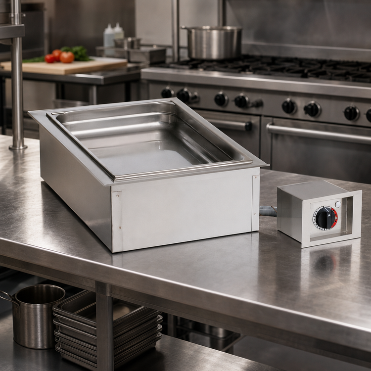 Product image #2 for BK Resources E-H11-6 Drop-In Electric Waterless Hot Food Well with Halo Heat