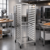 Thumbnail image #2 for Panco Full-Height Mobile Aluminum Donut Rack for 20 23 x 23 Inch Screens