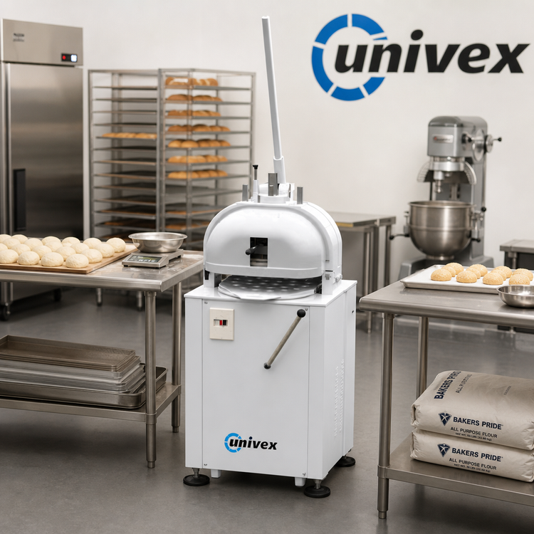 Product image #2 for Univex Semi-Automatic Bun Divider/Rounder, 22-Piece, 2.11-7.76 oz Capacity