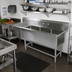 Thumbnail image #2 for John Boos Pro-Bowl 3-Compartment Sink with 18-Inch Left Drainboard, 16-Gauge Stainless Steel, 70-3/16 x 25-1/2 x 44-1/16 Inches