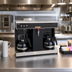 Thumbnail image #2 for BUNN Single Automatic Fill Commercial Coffee Brewer with 2 Warmers and Hot Water Faucet