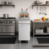 Thumbnail image #2 for KoolMore 40 lb Floor Standing Liquid Propane Commercial Deep Fryer, 90,000 BTU, 2 Baskets