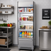 Thumbnail image #2 for KoolMore 26-Inch Open Air Grab-and-Go Merchandiser Refrigerator, 7.7 Cu. Ft., Stainless Steel