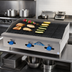 Thumbnail image #2 for Comstock-Castle Castle Series 72-Inch Countertop Gas Char-Broiler with Cast Iron Grates and Manual Controls