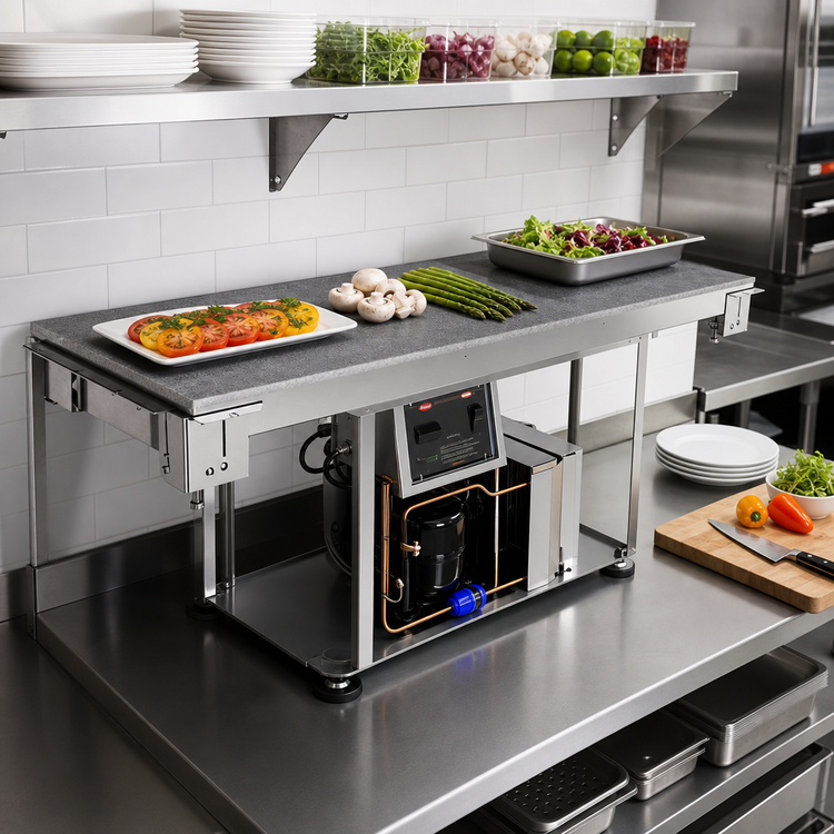 Product image #2 for Hatco CSSBP-4818 Built-In Simulated Stone Refrigerated Cold Shelf, 48"W x 18"D