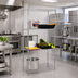 Thumbnail image #2 for 60 x 24 x 72 Inch Chrome Wire Shelving Unit with 4 Shelves