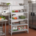 Thumbnail image #3 for Cambro Camshelving Premium 5-Shelf Vented Stationary Starter Unit, 21 x 54 x 64 Inches, Speckled Gray
