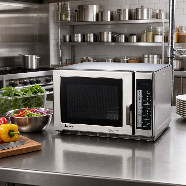 Product image #2 for Amana Commercial RFS18TS Countertop Microwave Oven, 1.2 Cu. Ft., 1800 Watts, Medium Duty
