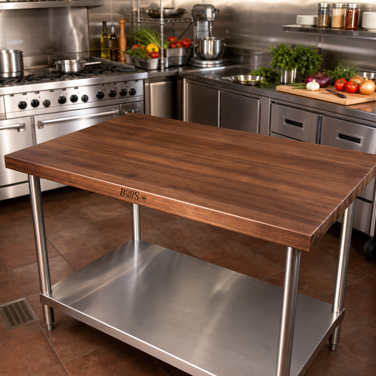 Product image #2 for Boos Block American Black Walnut Kitchen Countertop, 60 x 42 x 1-1/2 Inch, Flat, Penetrating Oil Finish