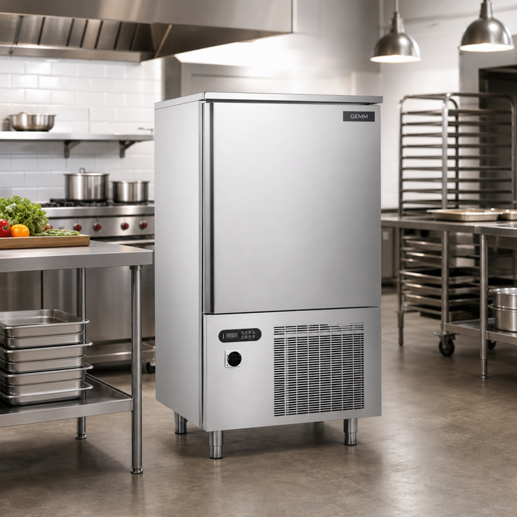 Product image #3 for Gemm Commercial Reach-In Single-Section Blast Chiller/Freezer, 10 Full-Size Pan Capacity, Self-Contained, 208-230V
