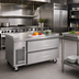 Thumbnail image #2 for Turbo Air PRO Series Flat Top Stainless Steel Chef Base Freezer with 2 Drawers, 48-1/8 Inch, Self-Contained Side-Mount Refrigeration