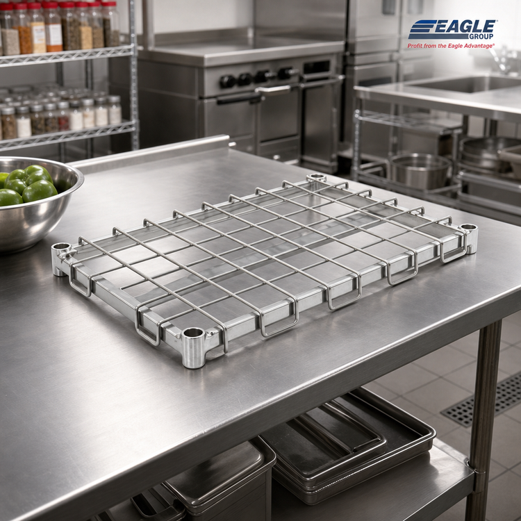 Product image #2 for EagleGard 30 x 24 Inch Dunnage Shelf with Removable Wire Mat Assembly