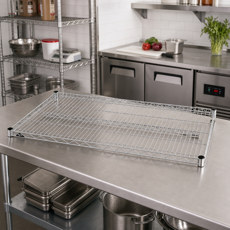 Product image #2 for Metro Super Erecta Super Wide 42-Inch W x 30-Inch D Chrome Plated Wire Shelf